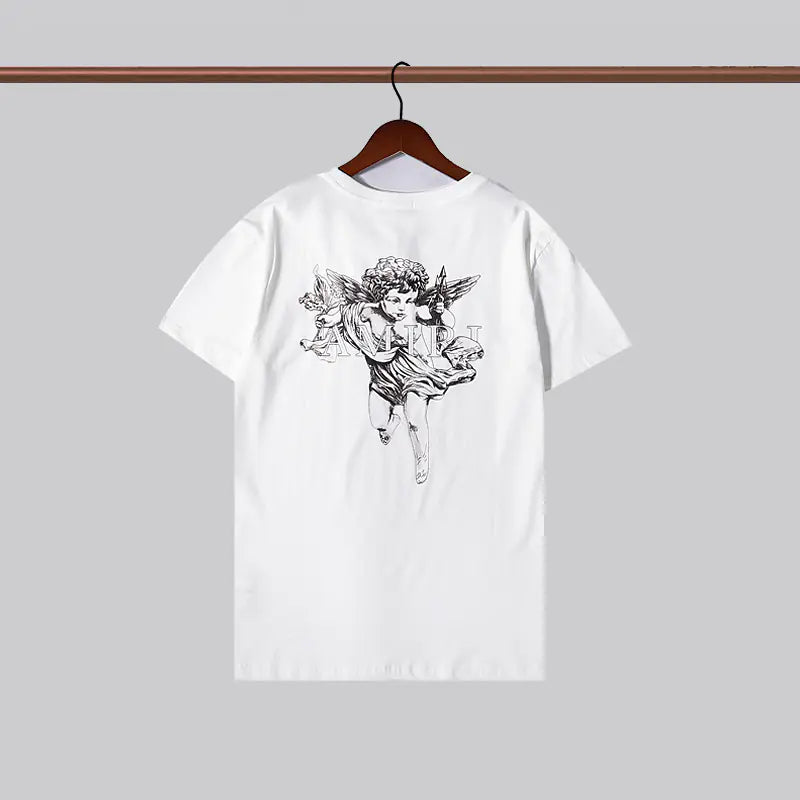 Camiseta Unisex de Manga Corta con Estampado Amiri (Estilo Veraniego)