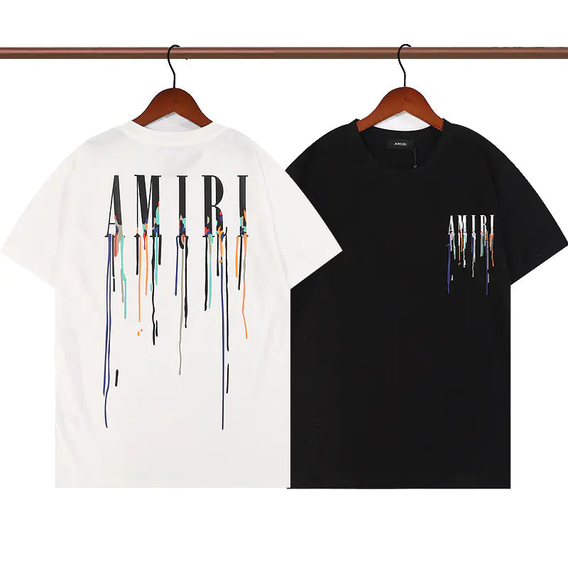 Camiseta Unisex de Manga Corta con Estampado Amiri (Estilo Veraniego)