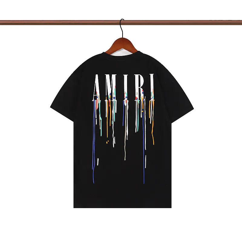 Camiseta Unisex de Manga Corta con Estampado Amiri (Estilo Veraniego)