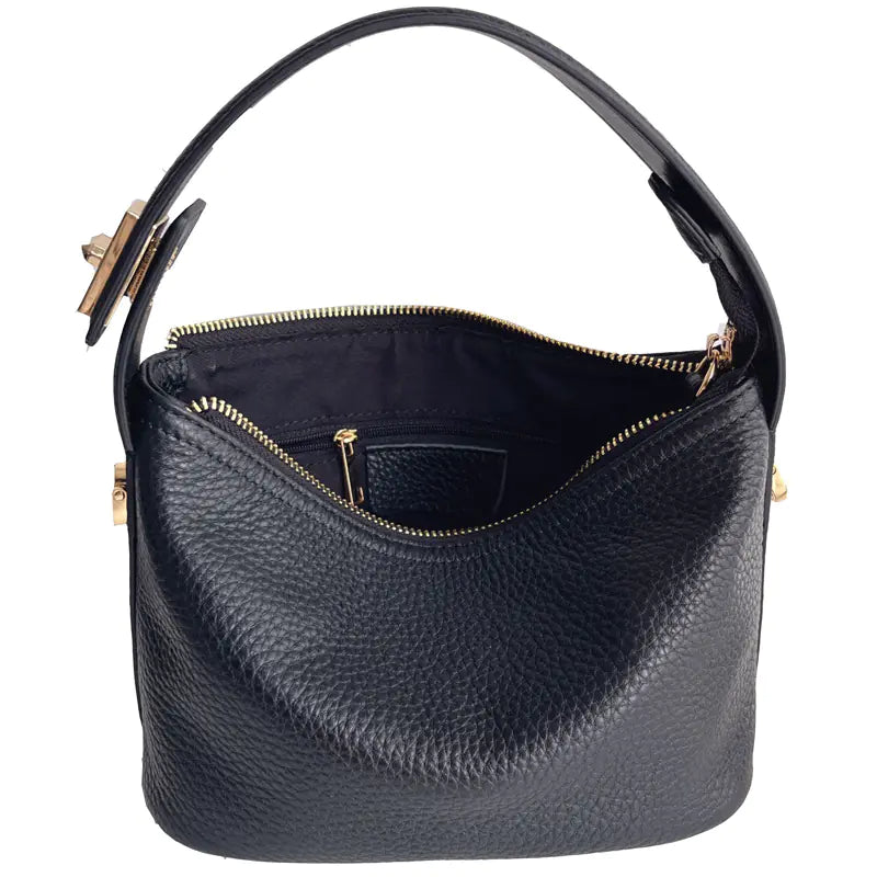 Bolso tipo Lonchera de Cuero de Vaca para Mujer