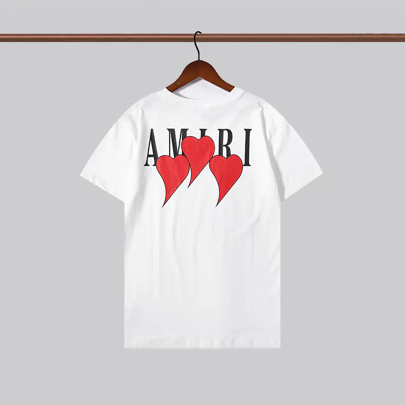 Camiseta Unisex de Manga Corta con Estampado Amiri (Estilo Veraniego)