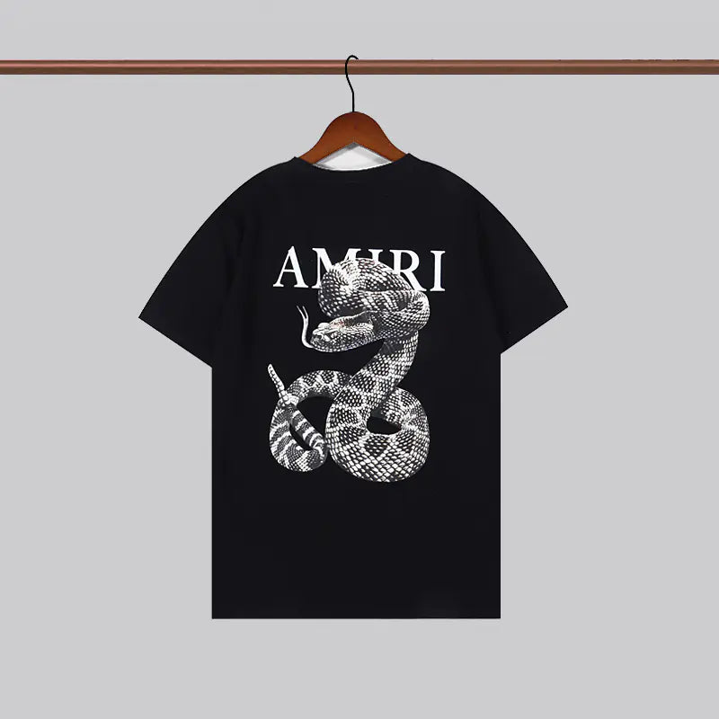 Camiseta Unisex de Manga Corta con Estampado Amiri (Estilo Veraniego)