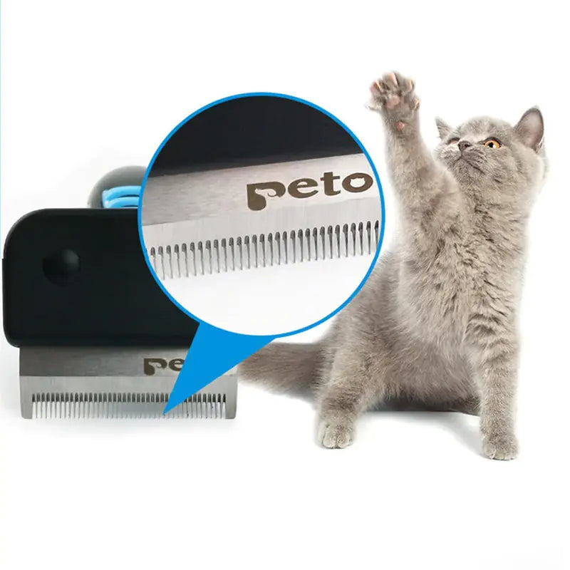 Cepillo para el Aseo de Gatos y Herramienta para Reducir el Pelaje