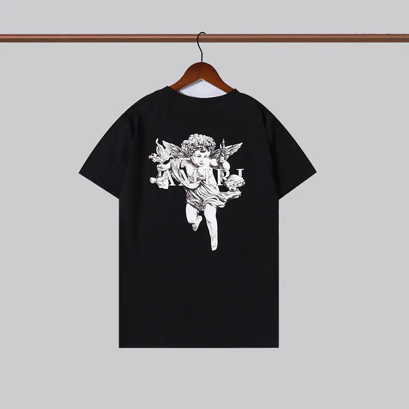 Camiseta Unisex de Manga Corta con Estampado Amiri (Estilo Veraniego)