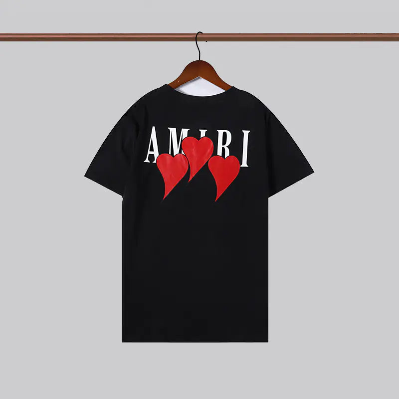 Camiseta Unisex de Manga Corta con Estampado Amiri (Estilo Veraniego)