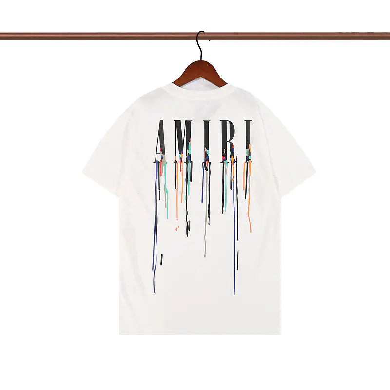 Camiseta Unisex de Manga Corta con Estampado Amiri (Estilo Veraniego)