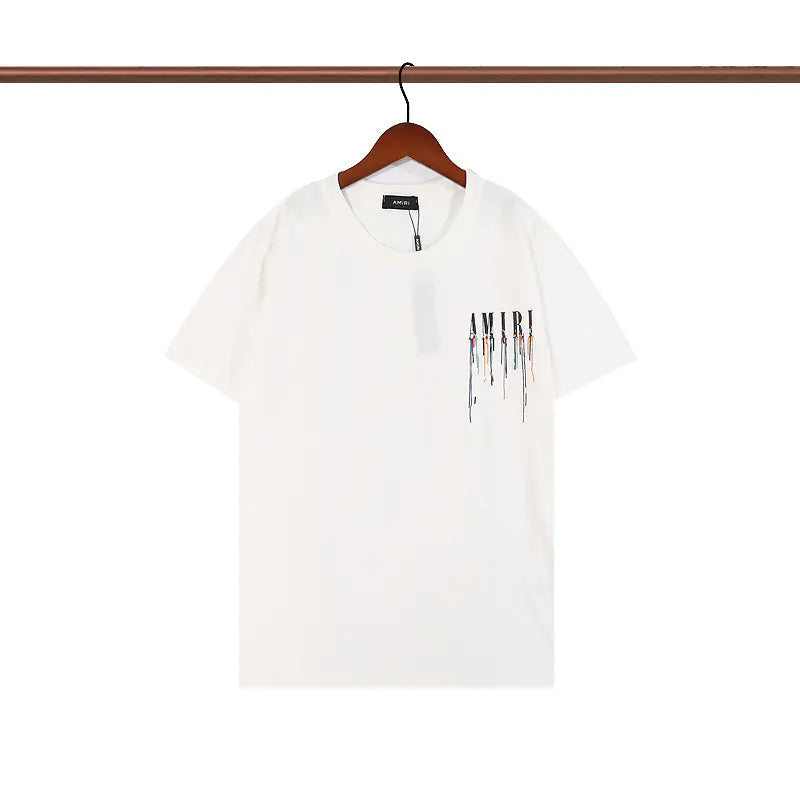 Camiseta Unisex de Manga Corta con Estampado Amiri (Estilo Veraniego)