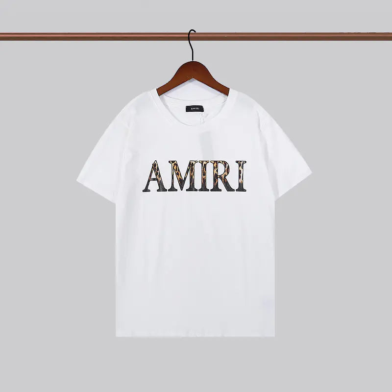 Camiseta Unisex de Manga Corta con Estampado Amiri (Estilo Veraniego)