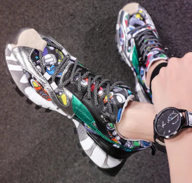 Zapatillas Coloridas de Moda para Hombre Otoño