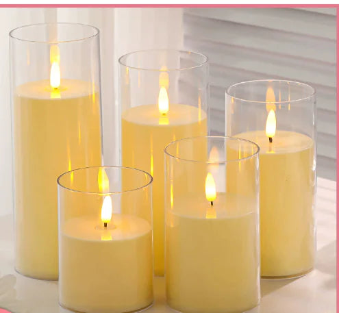 Velas de Pilar LED Recargables por USB