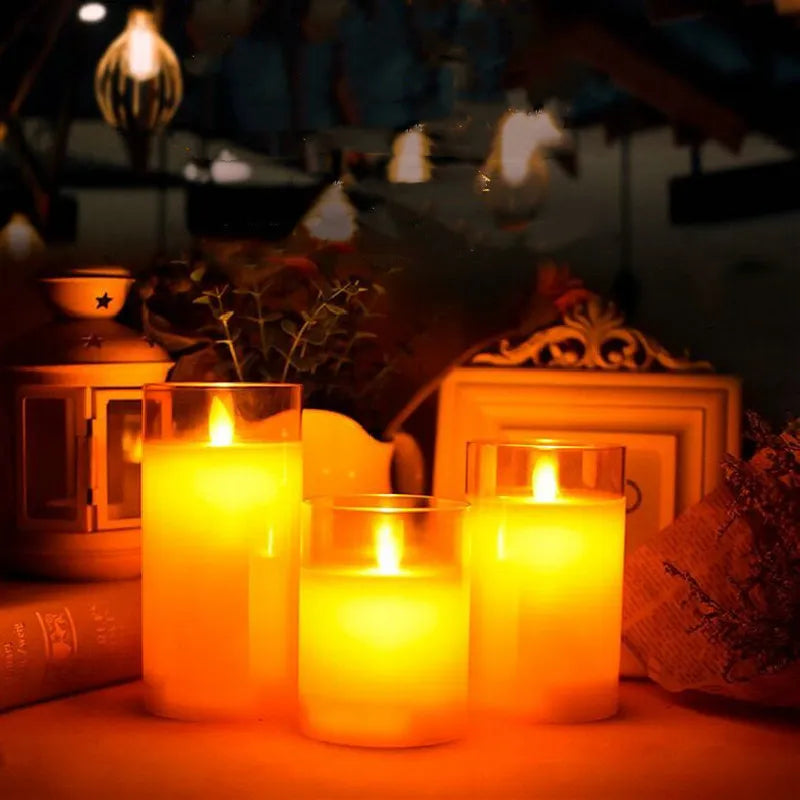 Velas de Pilar LED Recargables por USB