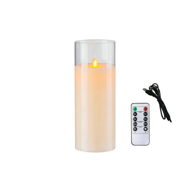 Velas de Pilar LED Recargables por USB